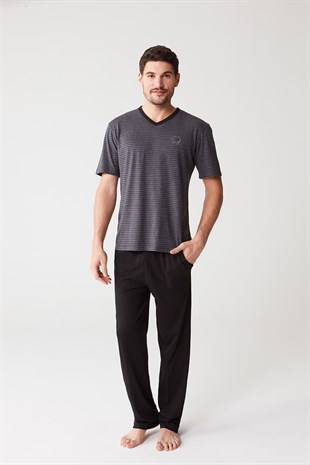 Mod Erkek Kısa Kol Pijama Takımı